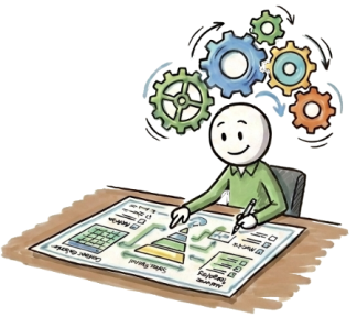 Sane and focused social media management