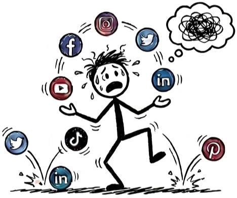 juggling social media